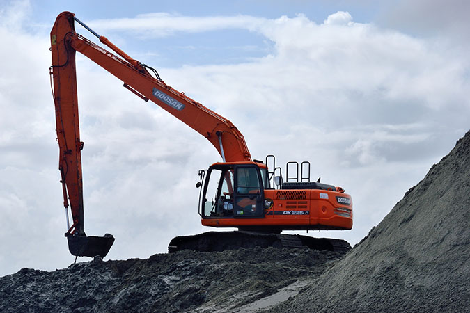 Nettoyage par cryogénie machine de chantier